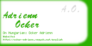 adrienn ocker business card